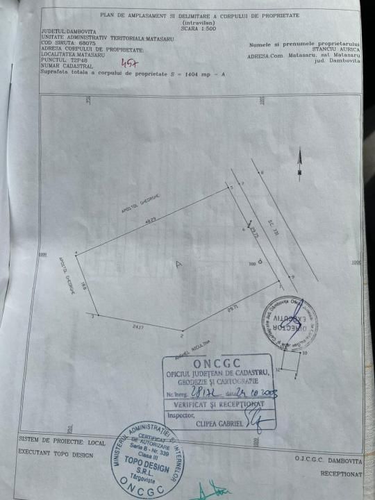 Comision 0% Teren intravilan 1400 mp stradal vizavi padure Matasaru – fotografia 7 din 7