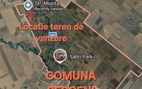 0% Comision | Teren intravilan 500mp Berceni - Strada Miorita dubla deschidere