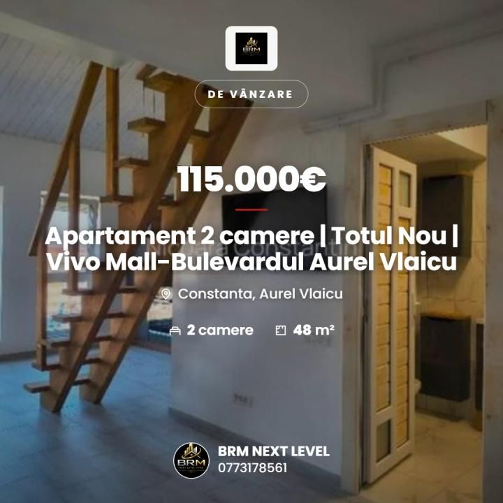Apartament 2 camere | Totul Nou | Vivo Mall-Bulevardul Aurel Vlaicu – fotografia 1 din 13