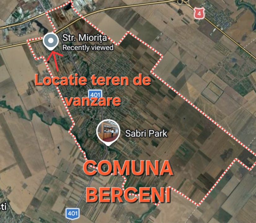 0% Comision | Teren intravilan 500mp Berceni - Strada Miorita dubla deschidere – fotografia 1 din 5