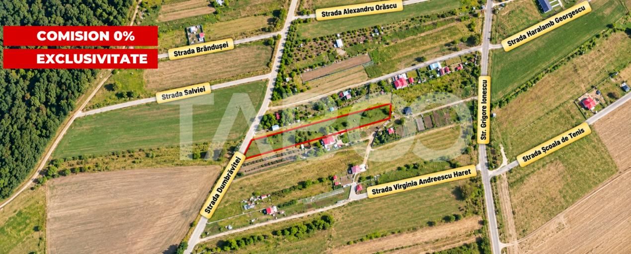Teren intravilan de vanzare pe str Dumbravitei zona Calea Cisnadiei – fotografia 1 din 1