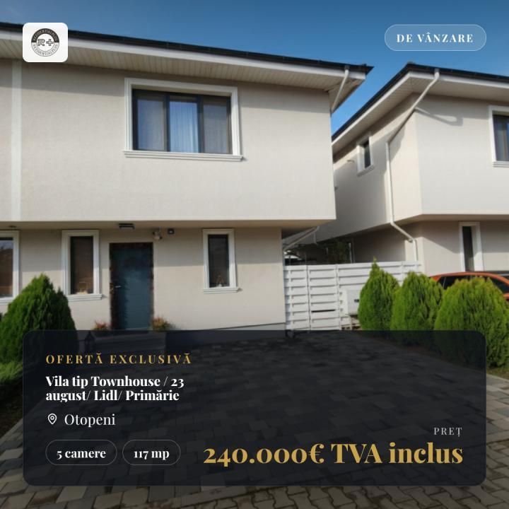 Vila tip Townhouse / 23 august/ Lidl/ Primărie Otopeni – fotografia 1 din 22