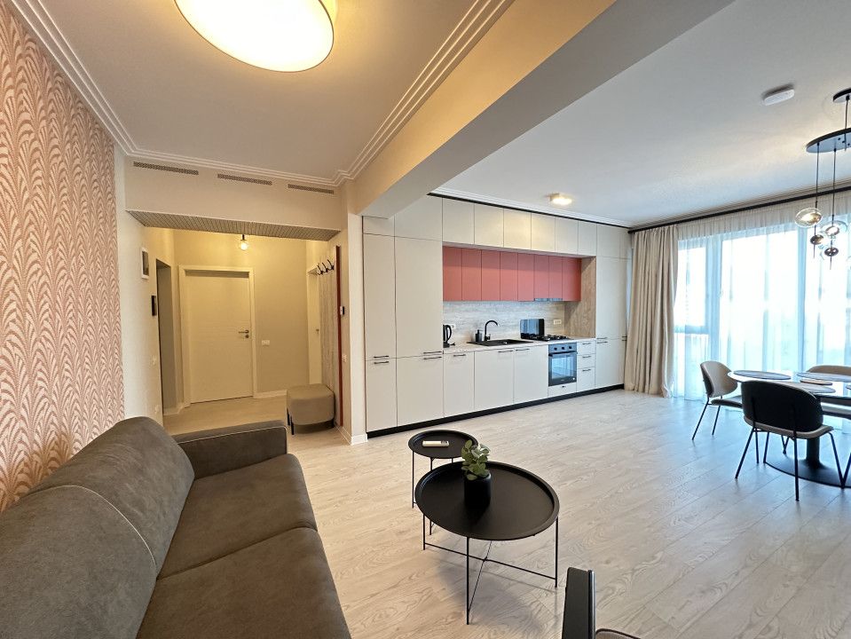 Apartament modern cu 2 camere, 55 mp, mobilat modern - Dumbrăvița – fotografia 2 din 8