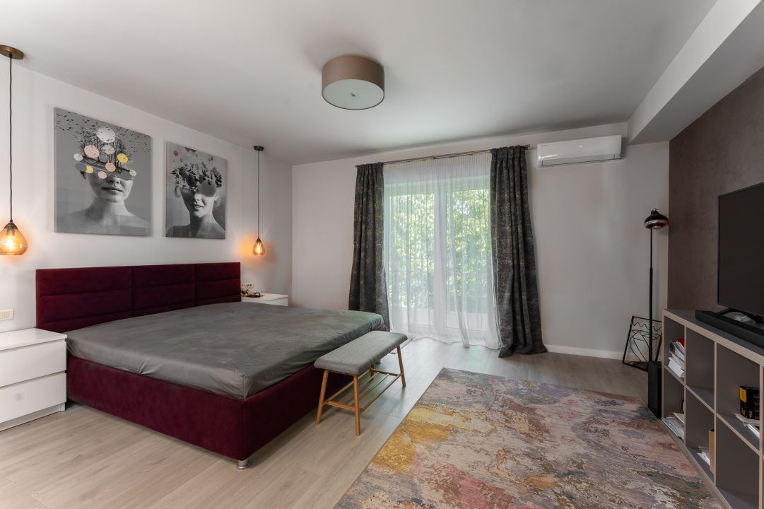 Vila 5 camere de inchiriat | American Village | Garaj | 5 min de OMV Pipera – fotografia 3 din 39
