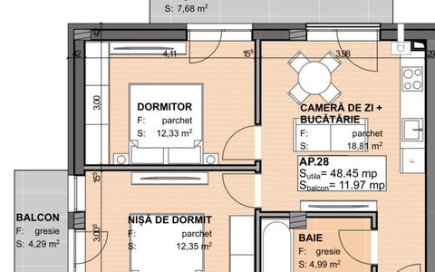 Exclusivitate!Com0%! Apartament 3 camere la semifinisat in Apahida Estimo Park