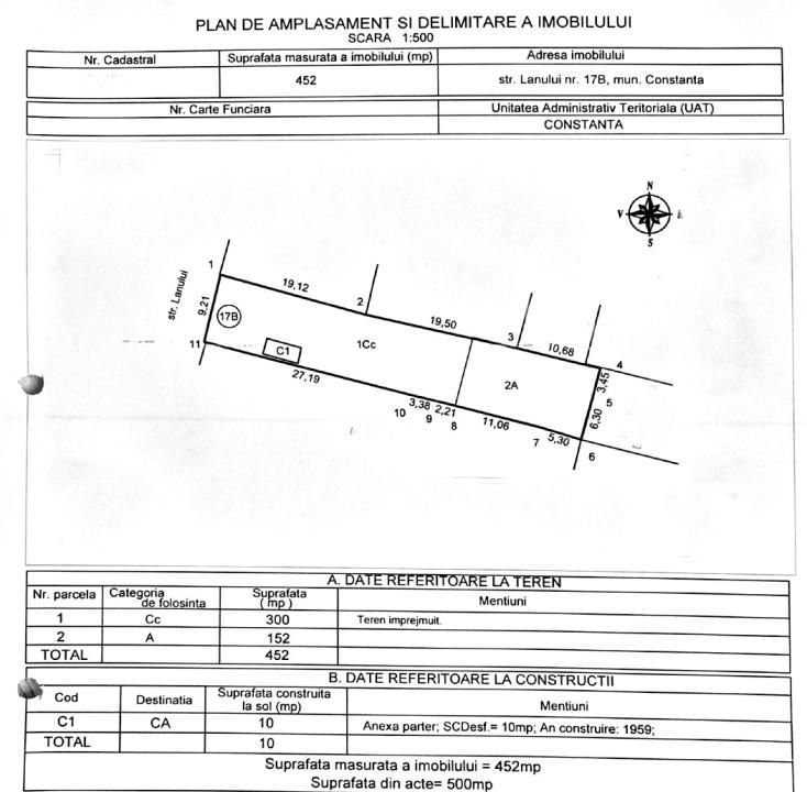 Teren intravilan 452 mp – Strada Lanului, Km 5, Constanta – fotografia 3 din 5