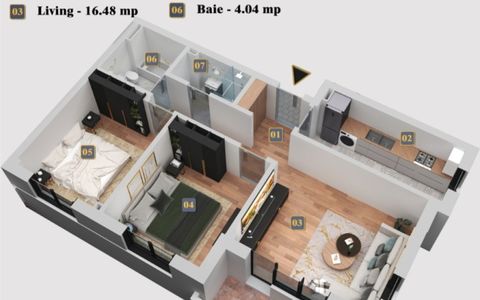 Apartament 3 camere de Vanzare Natural Residence Chiajna, direct dezvoltator