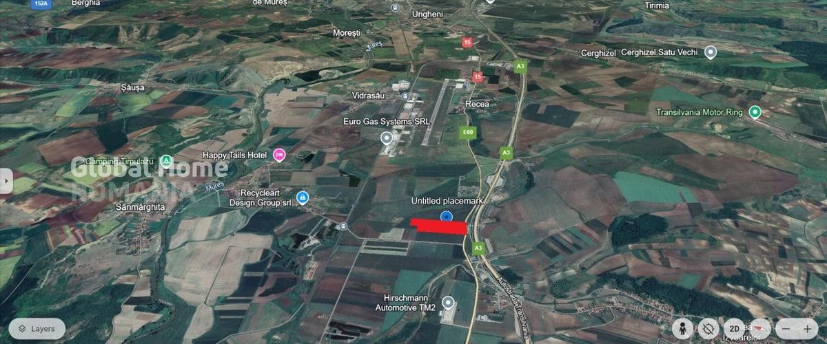Teren 25000 MP | TG. MURES-SANPAUL | INTRAVILAN | 98 m acces DN 15 | A3 la 5 km – fotografia 2 din 9