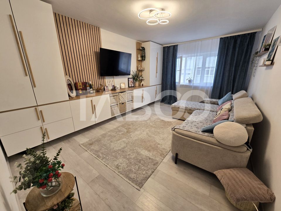 Apartament decomandat de vanzare mobilat pivnita Vasile Aaron Sibiu – fotografia 1 din 17