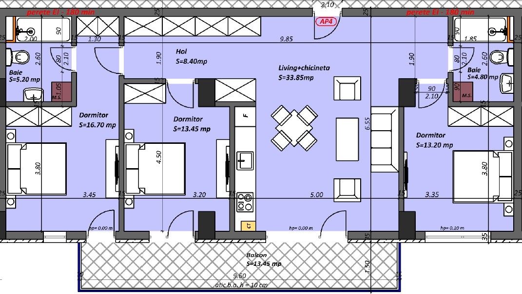 Apartament 4 camere situat in Tomis Plus- Madrid 48 – fotografia 4 din 10