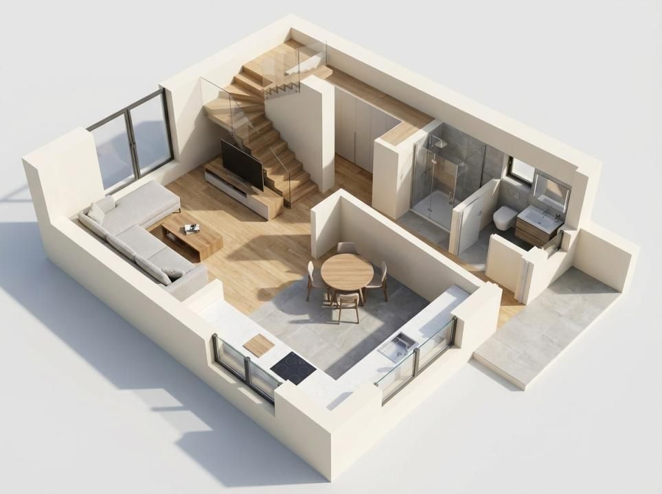 TVA inclus | Proiect NOU de case cu 4 camere Trivale | Zona Platou – fotografia 6 din 17