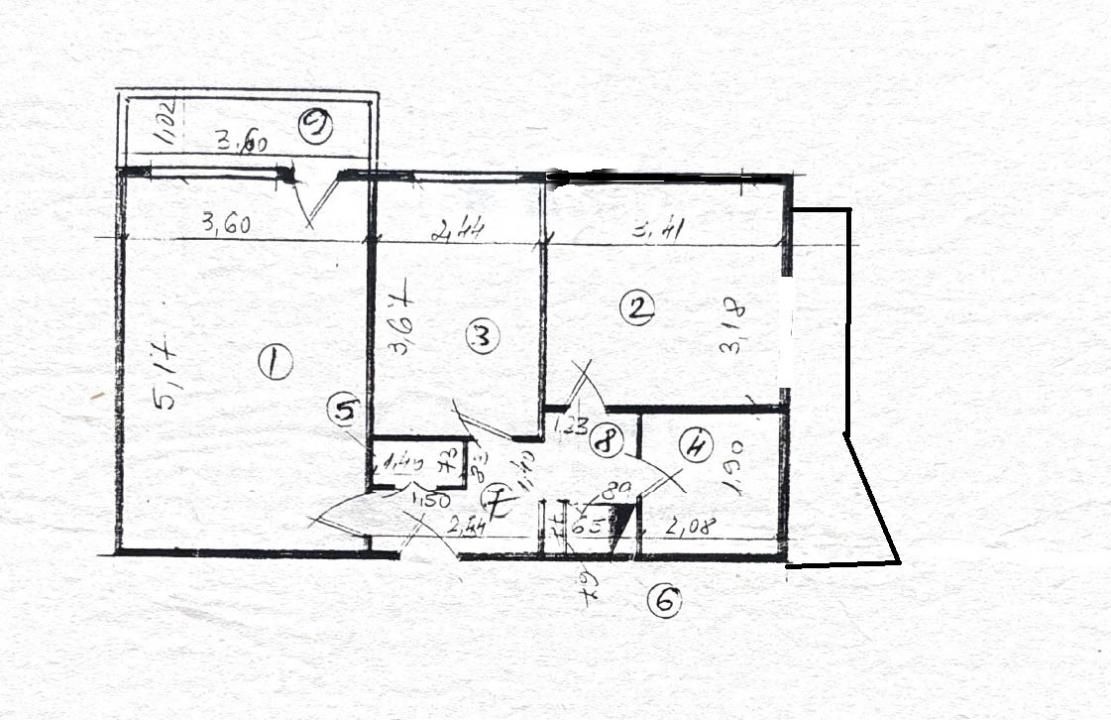 Crangasi-apartament 2 camere,decomandat,la 14 min de Metrou,an 1984, 0% comision – fotografia 2 din 22