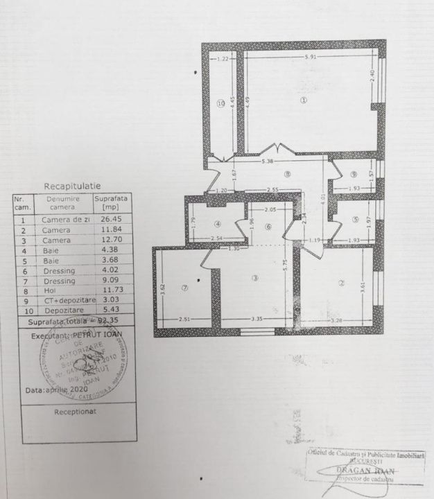 Apartament 3 camere 92,35 MP | Crangasi - Belvedere | Centrala proprie – fotografia 2 din 17