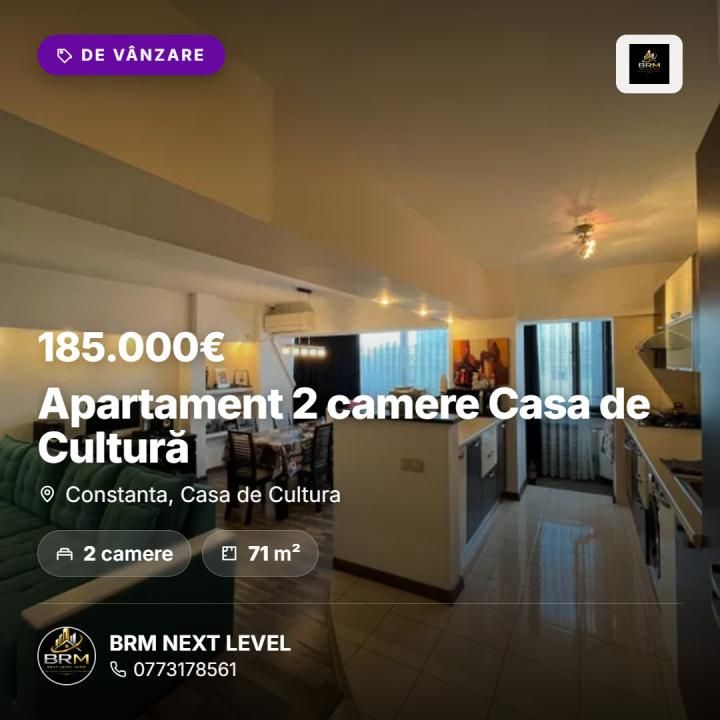 Apartament 2 camere Casa de Cultură – fotografia 1 din 9