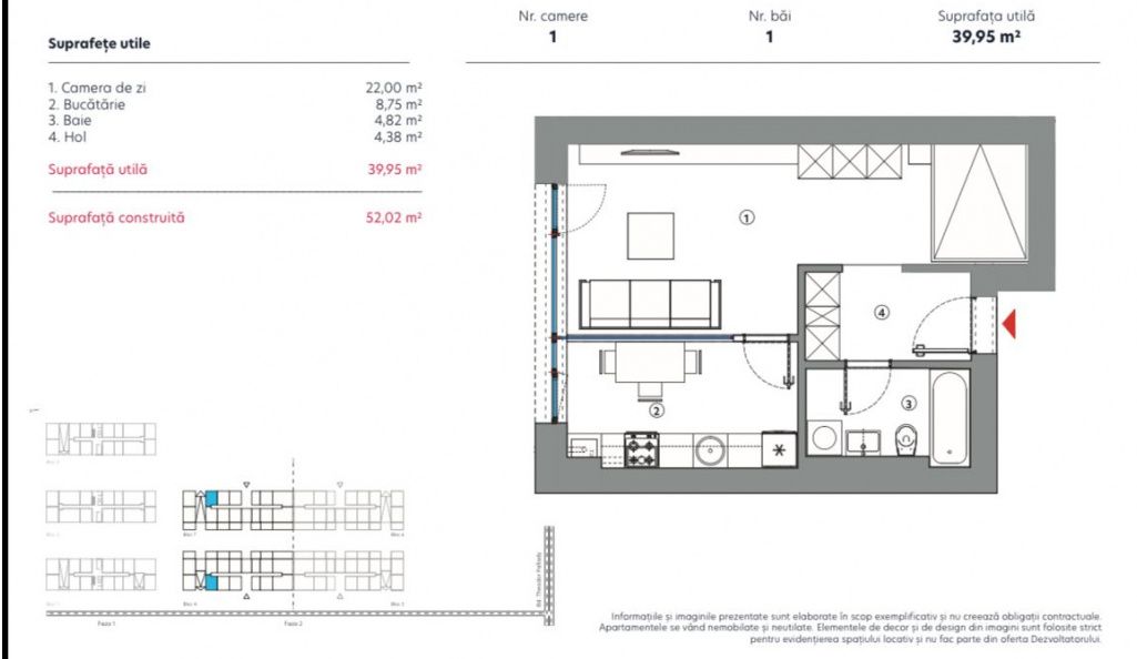 Garsoniera  / Finisaje premium / Metrou / Comision 0% / Pallady – fotografia 8 din 8