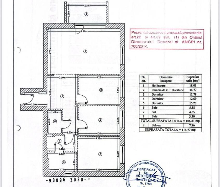 3 Camere de inchiriat | Luxuria Residence | 2 Bai | 2x Parcare | 114MP – fotografia 17 din 17