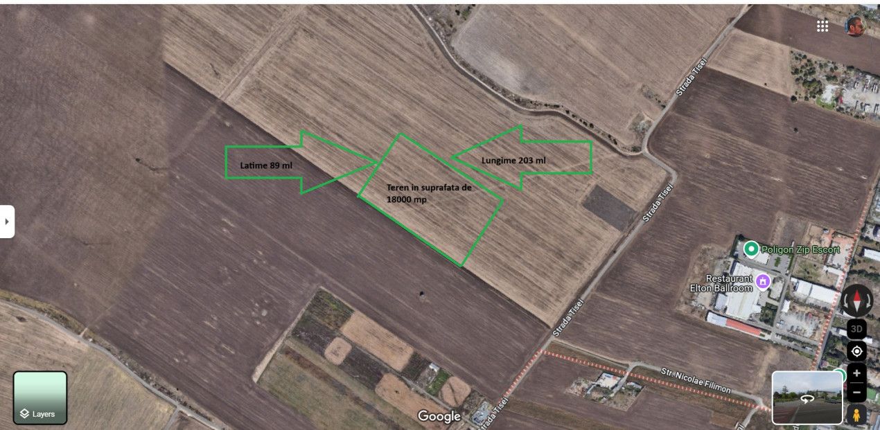 Teren extravilan de vanzare 18000 mp - zona Palas - propunere intravilan – fotografia 1 din 4