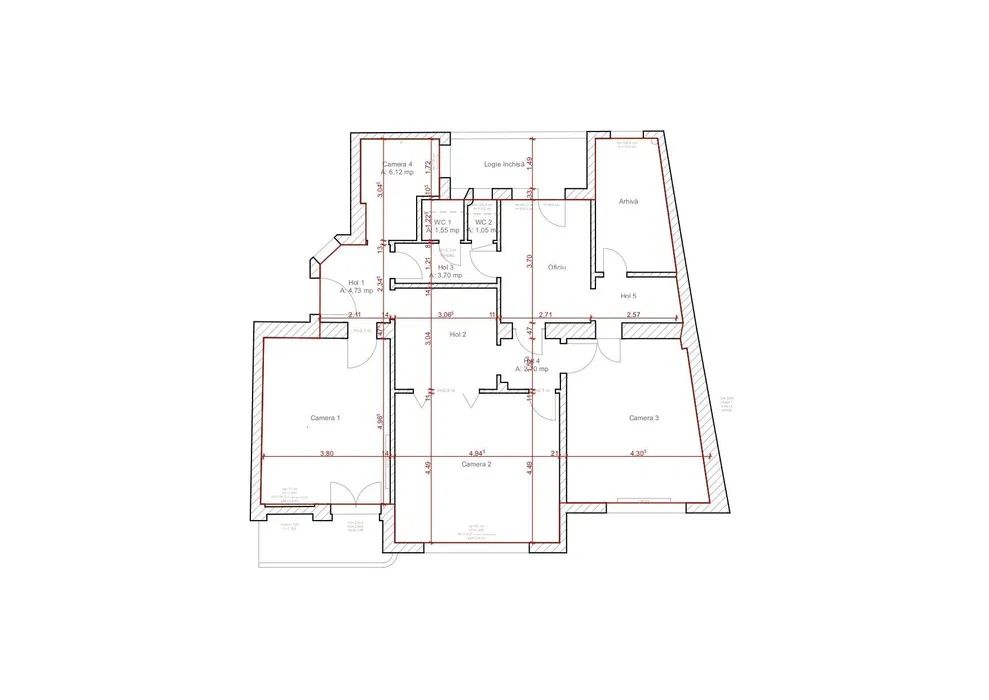 Apartament cu 4 camere, 125 Mp, ultracentral – Eroilor – fotografia 3 din 10