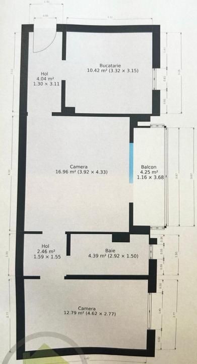 Apartament renovat complet, 2 camere, etaj 1 - Girocului – fotografia 11 din 11