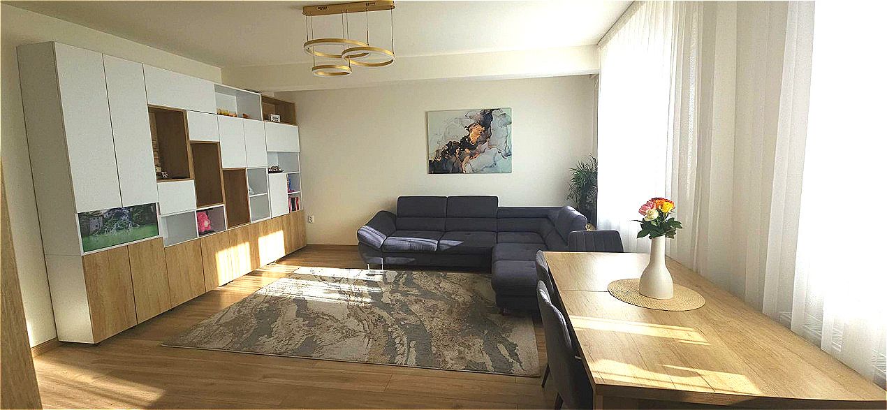 Apartament cu 3 camere, finisat, mobilat și utilat complet, situat în Baciu – fotografia 1 din 7