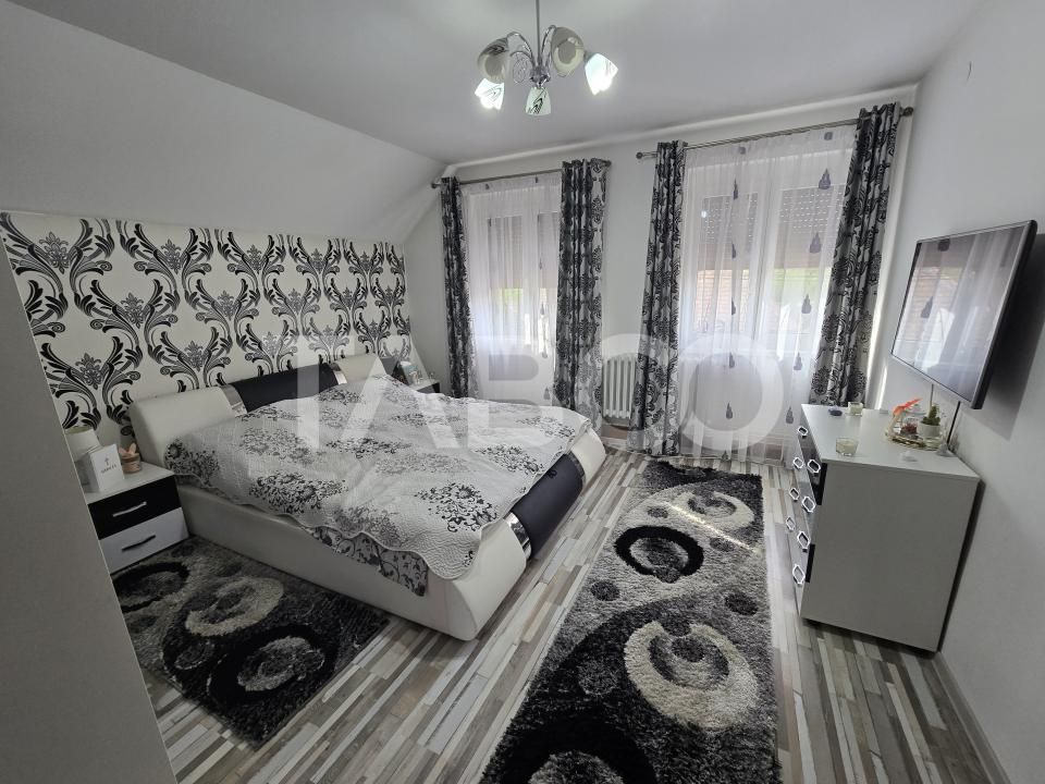 Casa mobilata de vanzare 150 mpu teren 450 mp garaj Piata Cluj Sibiu – fotografia 4 din 22