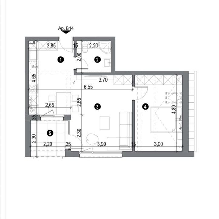 COMISION 0% - Apartament 2 camere, 50 mp - LIFT-Freidorf – fotografia 7 din 7