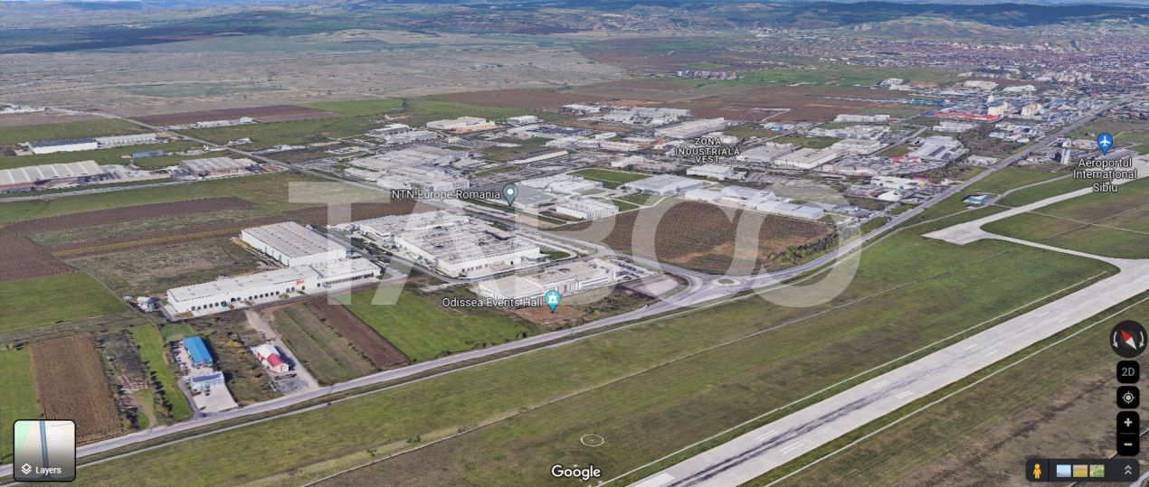 Teren intravilan 2 ha deschidere drum zona Industriala Vest Sibiu – fotografia 3 din 7