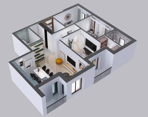 Apartament de 4 camere, finisat, Oncos Park Floresti – fotografia 3 din 3