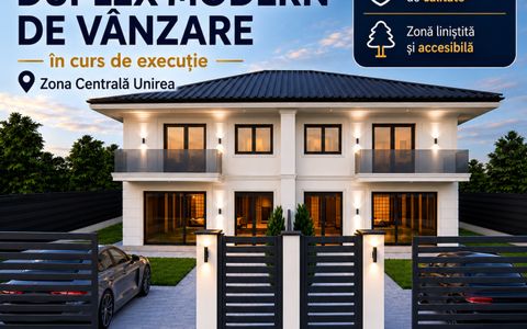 Duplex modern 119 mp în Unirea | 3 dormitoare | Terasă generoasă + balcon