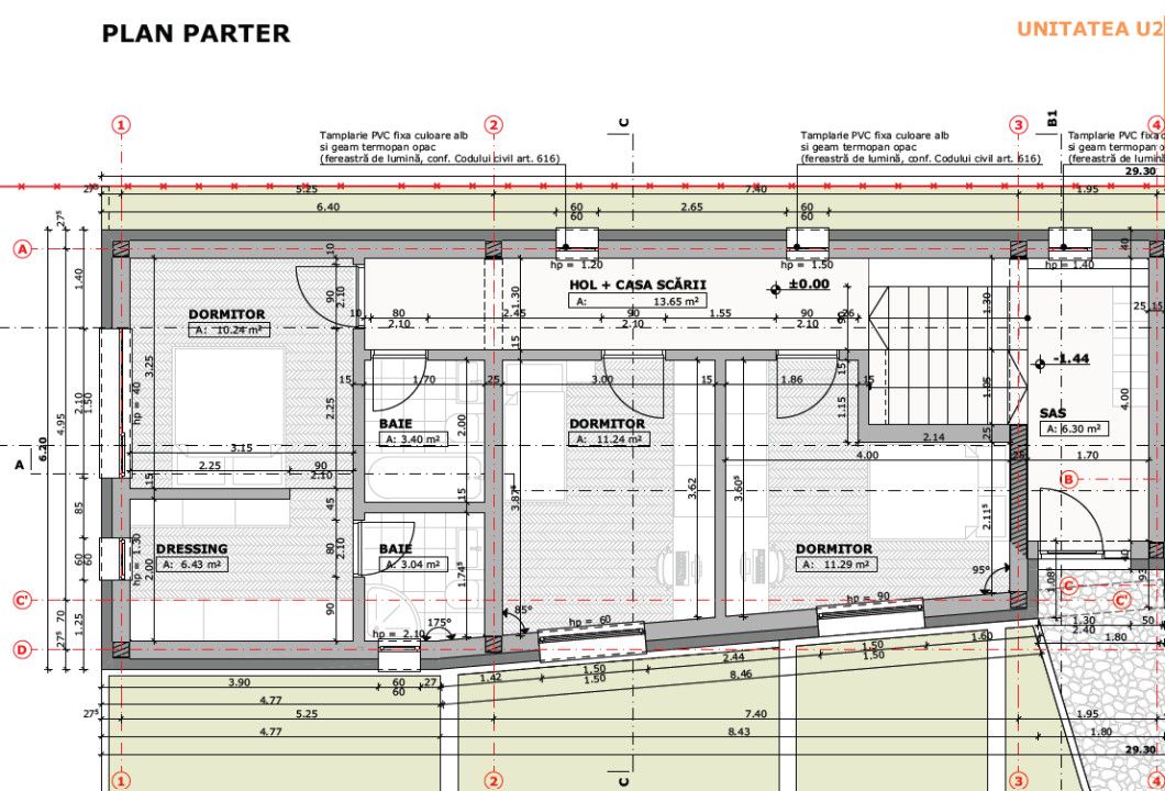 Casă cuplată, 122 mp utili+curte privată 285 mp | Demisol + Parter | Semifinisat – fotografia 8 din 9