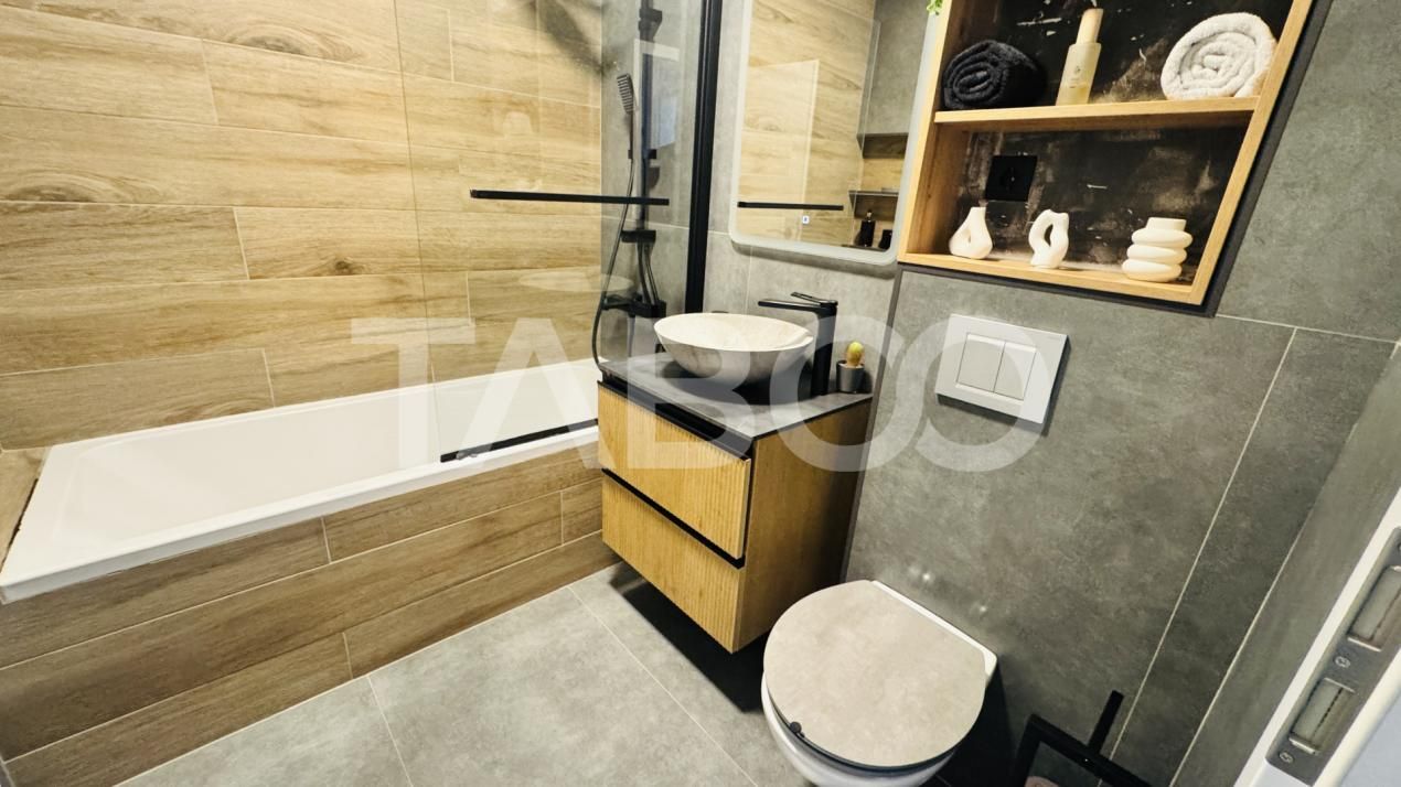 Apartament modern 63mpu 3 camere 2 bai 2 parcari de vanzare Sibiu – fotografia 5 din 11