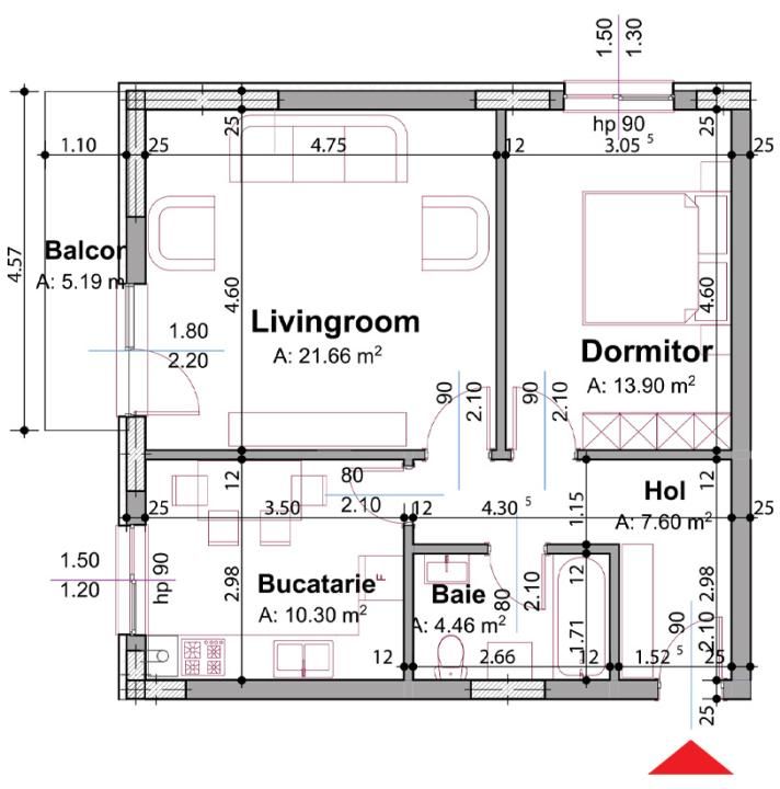 TVA inclus | Apartament 2 camere Pitesti | Zona Stadion – fotografia 9 din 15