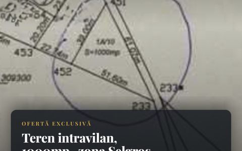Teren intravilan, 1000mp , zona Selgros