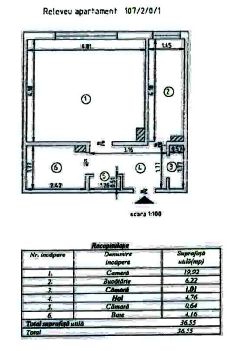 Lunca Cetatuii - Blocuri Ciurea - apartament 1 camera, decomandat, model mare – fotografia 11 din 11