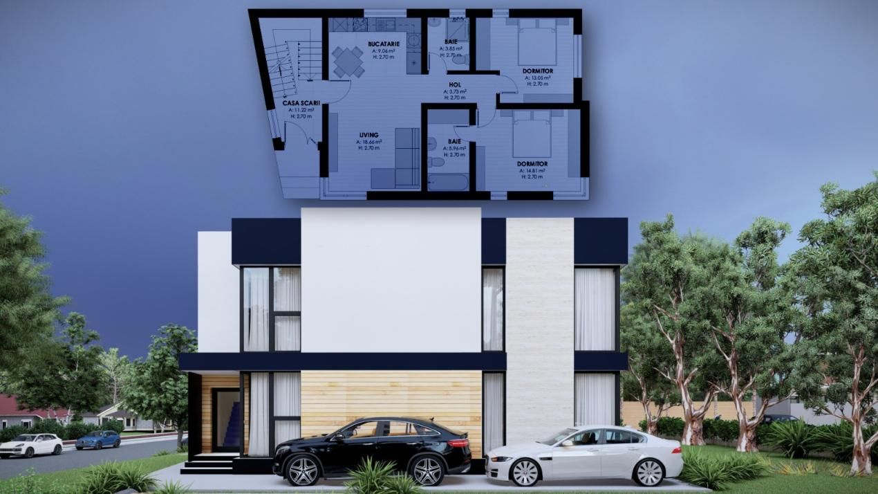 De vanzare | Apartament 3 camere, decomandat, Etaj 1 | Trivale, Padurea de Pini – fotografia 5 din 11