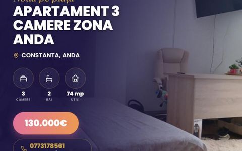 Apartament 3 camere Zona Anda