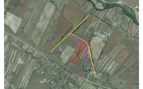 Teren intravilan 10,5 ha cu deschidere la drum, lângă Autostrada