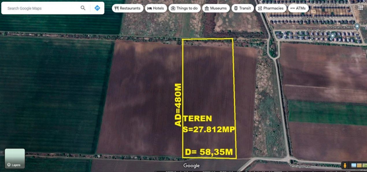 Corbeanca Teren 27.812mp,viitor acces autostrada A0 – fotografia 1 din 3
