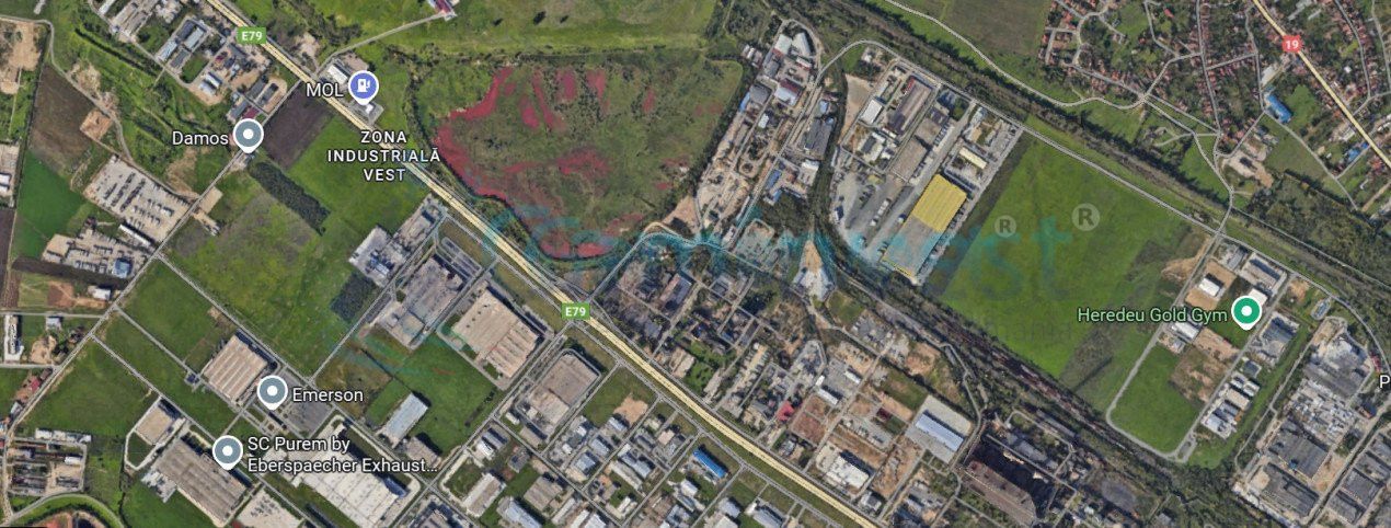 Teren de inchiriat cu vizibilitate maxima, zona industriala Bors, Oradea, Bihor – fotografia 1 din 1