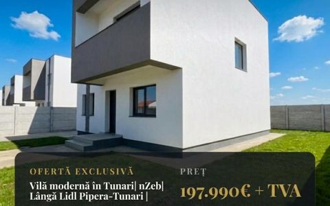 Vilă modernă în Tunari| nZeb| Lângă Lidl Pipera-Tunari |