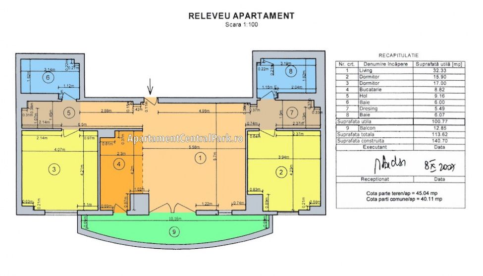3 camere | Stefan cel Mare/ Parcul Circului/ Central Park/ parcare/ 2 bai – fotografia 11 din 12