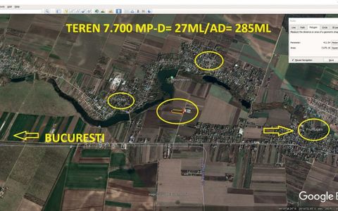 Teren 7.700mp Frumusani.