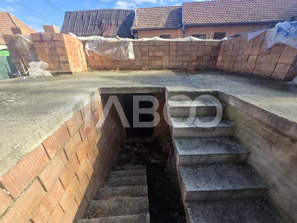 Teren de vanzare intravilan 436mp fundatie si cu proiect casa Rasinari – fotografia 5 din 8