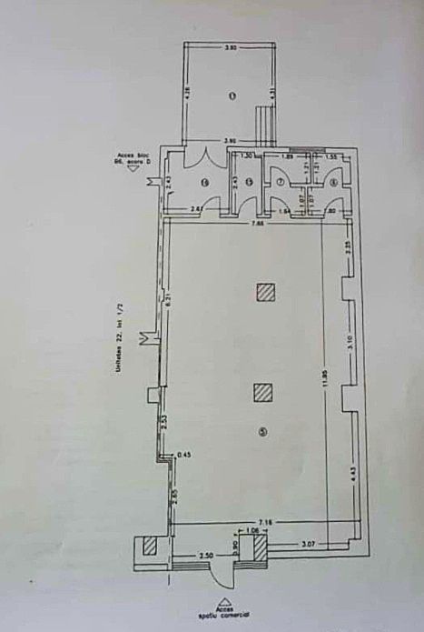 Spațiu comercial situat pe Str. Cismelei – 105 mp utili, vad pietonal excelent – fotografia 3 din 7