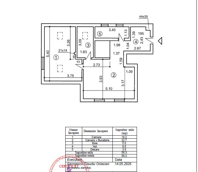 Mansardă cu Poveste- De Vănzare 2 Camere  în Bloc Boutique - Domenii – fotografia 22 din 22