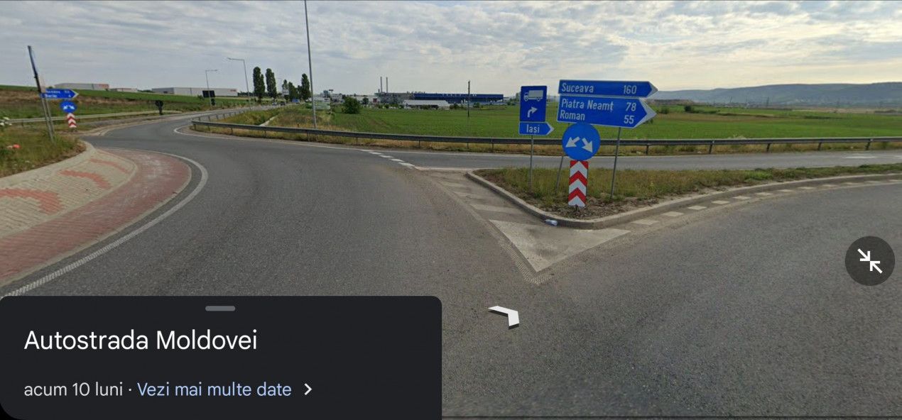 Locație sens giratoriu, deschidere E85 și Autostrada Moldovei – fotografia 4 din 9