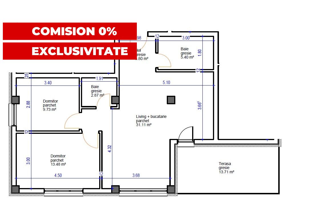 Apartament pe str. Sub Cetate, TVA si finisaje incluse in pret – fotografia 10 din 12