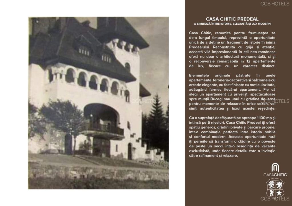 AP12 – Apartament de vacanță -Vilă istorică Neo-Românească – Predeal – fotografia 2 din 9