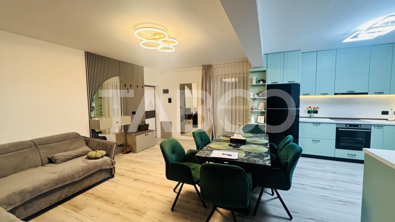 Apartament modern 3 camere de vanzare mobilat utilat 2 locuri parcare – fotografia 3 din 13