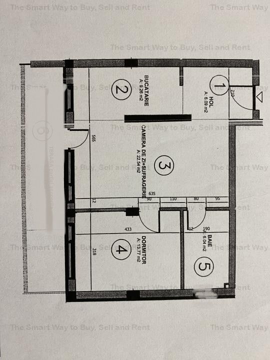 Apartament 2 camere 59mp+ terasa complex rezidential Borhanci – fotografia 3 din 40